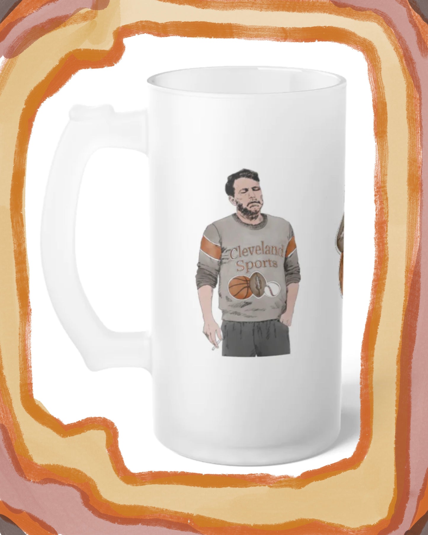 Frosted Glass Beer Mug
