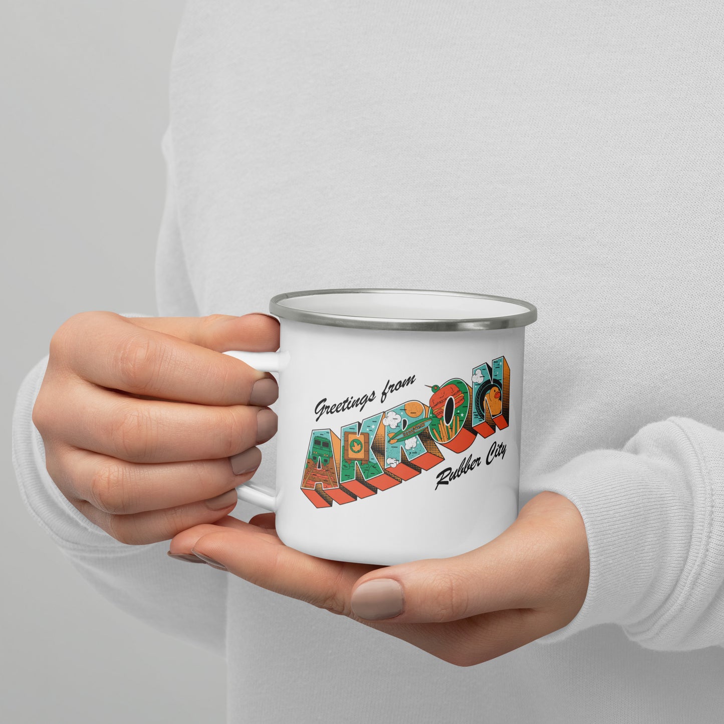 Akron Enamel Mug