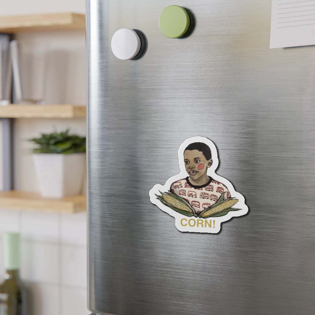 wholesome corn kid kiss-cut magnets