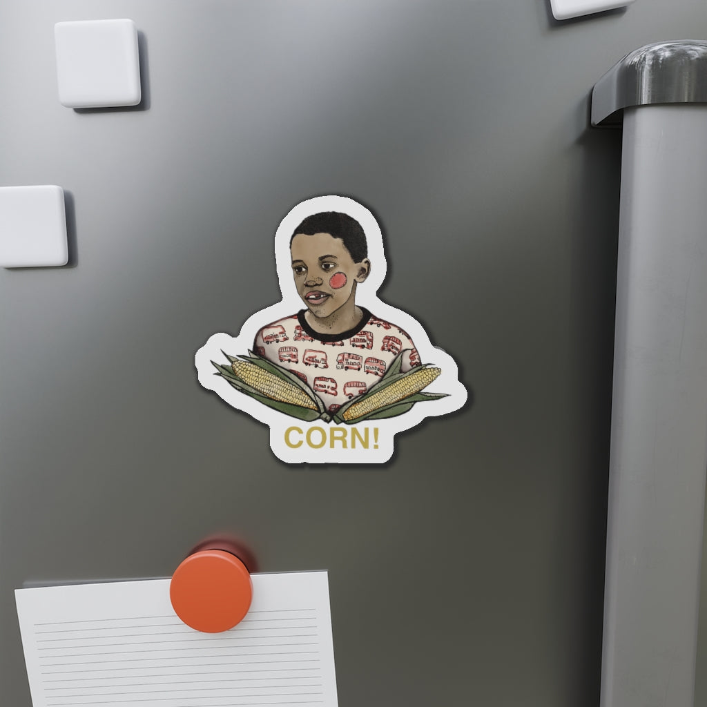 wholesome corn kid kiss-cut magnets