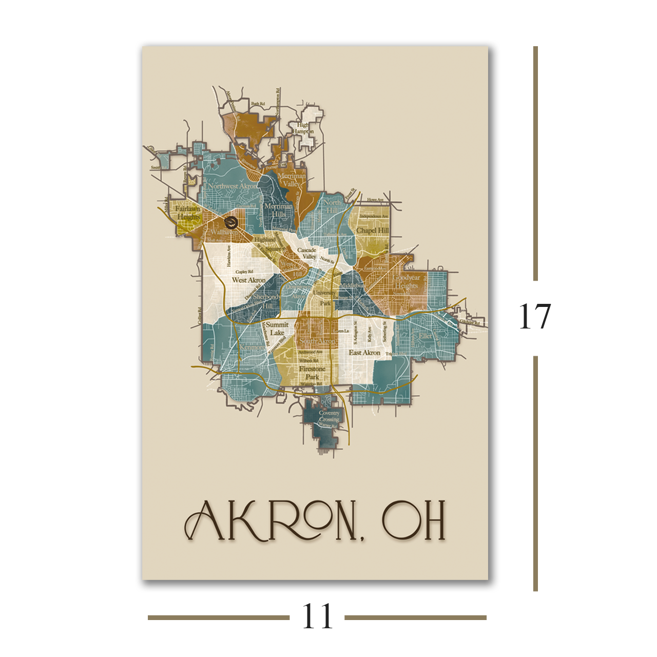 Akron Map