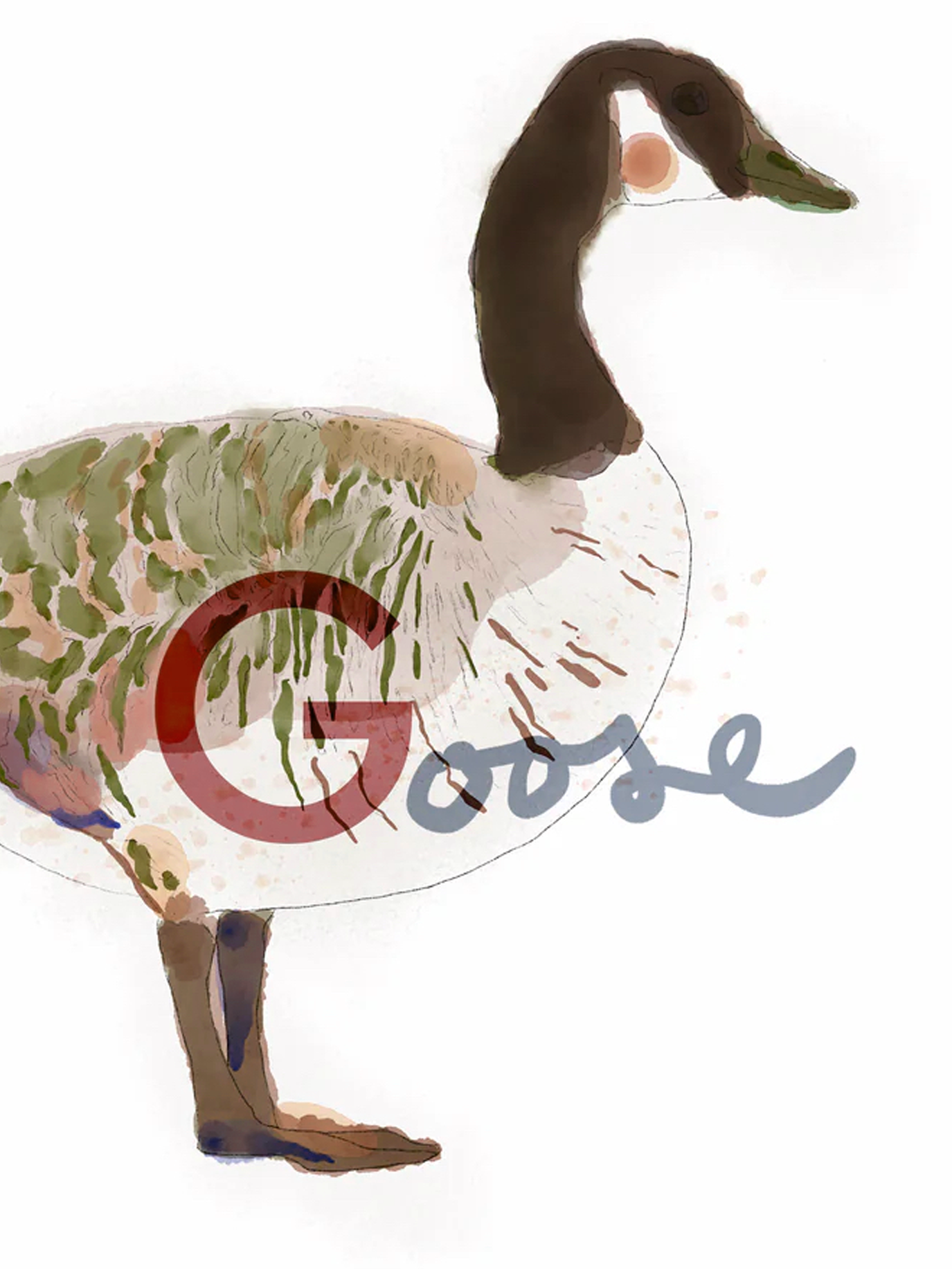 Framed Goose