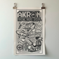 Akron Bicentennial Riso Print