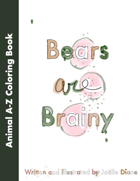 A Brainy Bear Digital Coloring Book