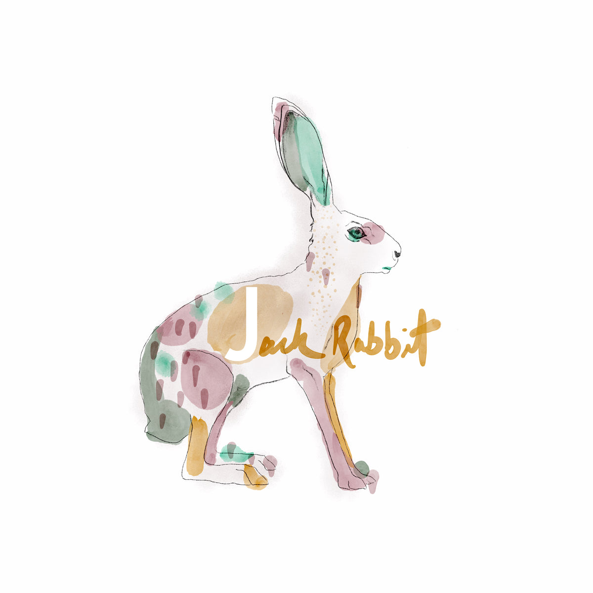 Stencil Jack Rabbit Jack Rabbit – monochromecanvas